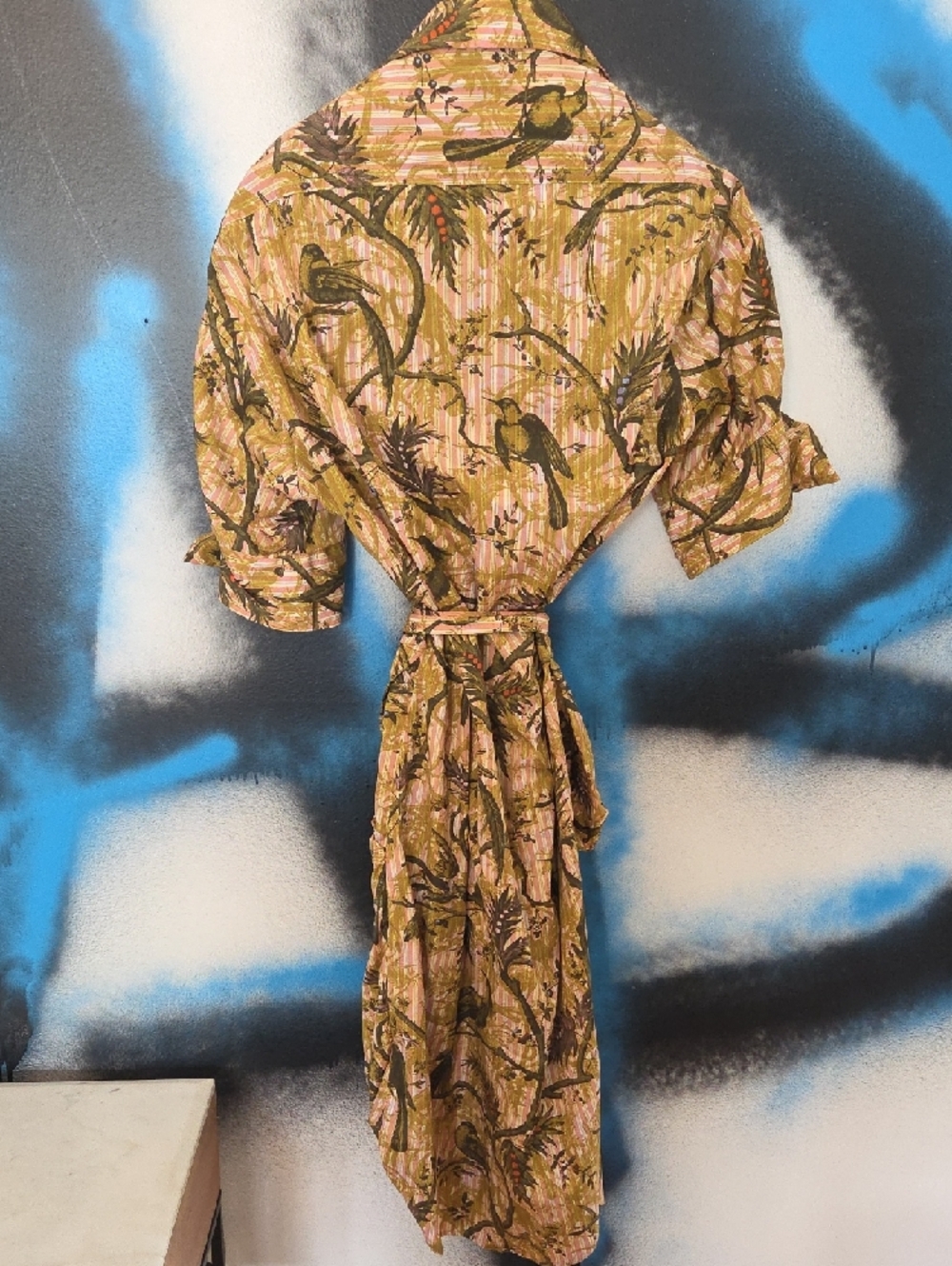 Vivienne Westwood Olive & Pink Tropical Shirt Dress - Picture 7 of 12